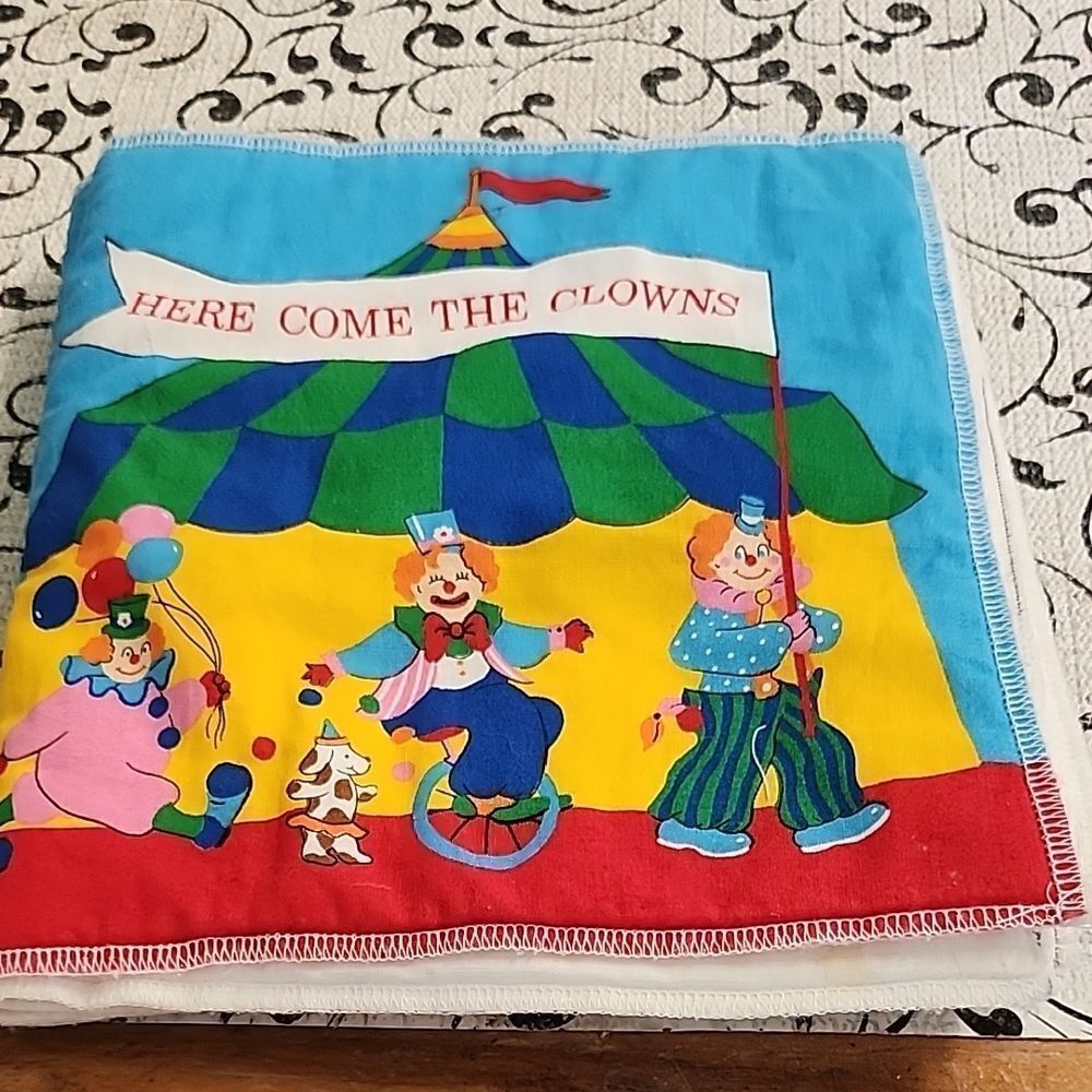 Colorful Clown Print FabricBook.